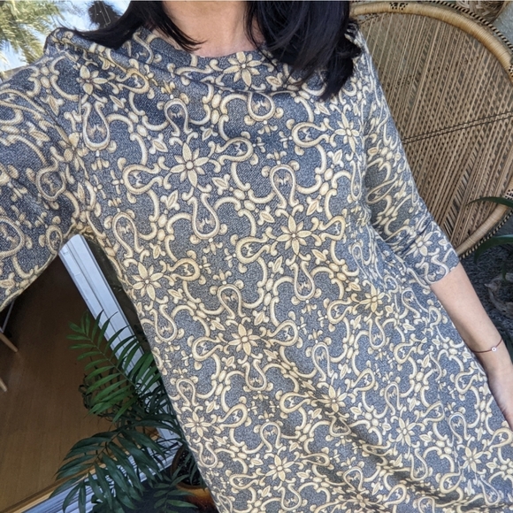 J. McLaughlin Kaya Dress Devon Scroll Print Swing